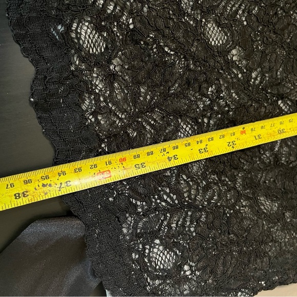 A Pea in the Pod Faux Wrap Black Lace Dress - Picture 14 of 14